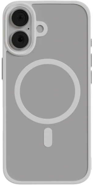 Чехол AceCase Soft Rim для iPhone 17 белый